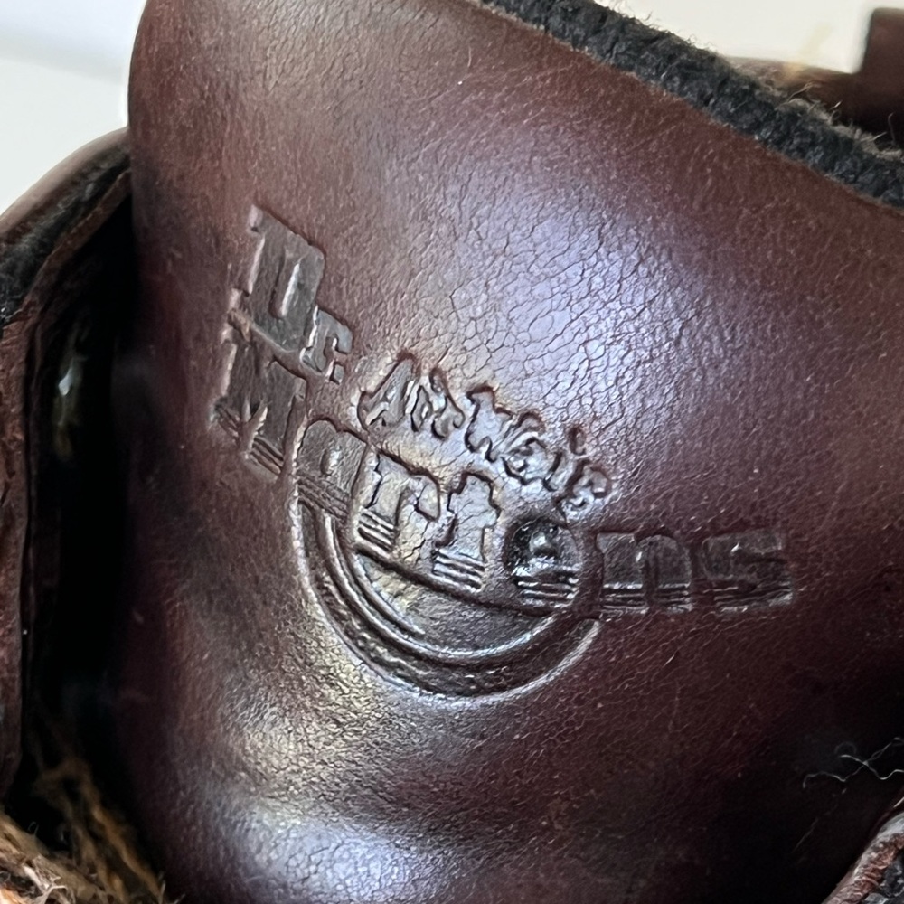 Dr Martens Vintage Brown Leather 8283 Men’s Hiking Boots Made In England - Picture 3 of 16